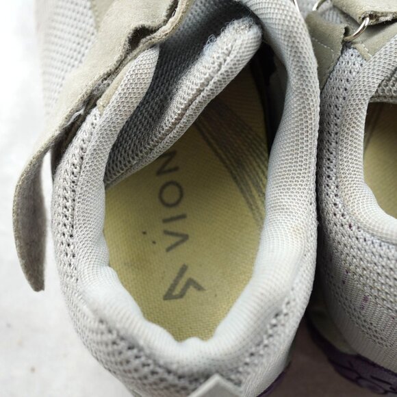 Vionic Mesh Athletic Shoes Women's Size 7 Gray Purple Grip Sole Comfort Sneakers - Picture 5 of 10